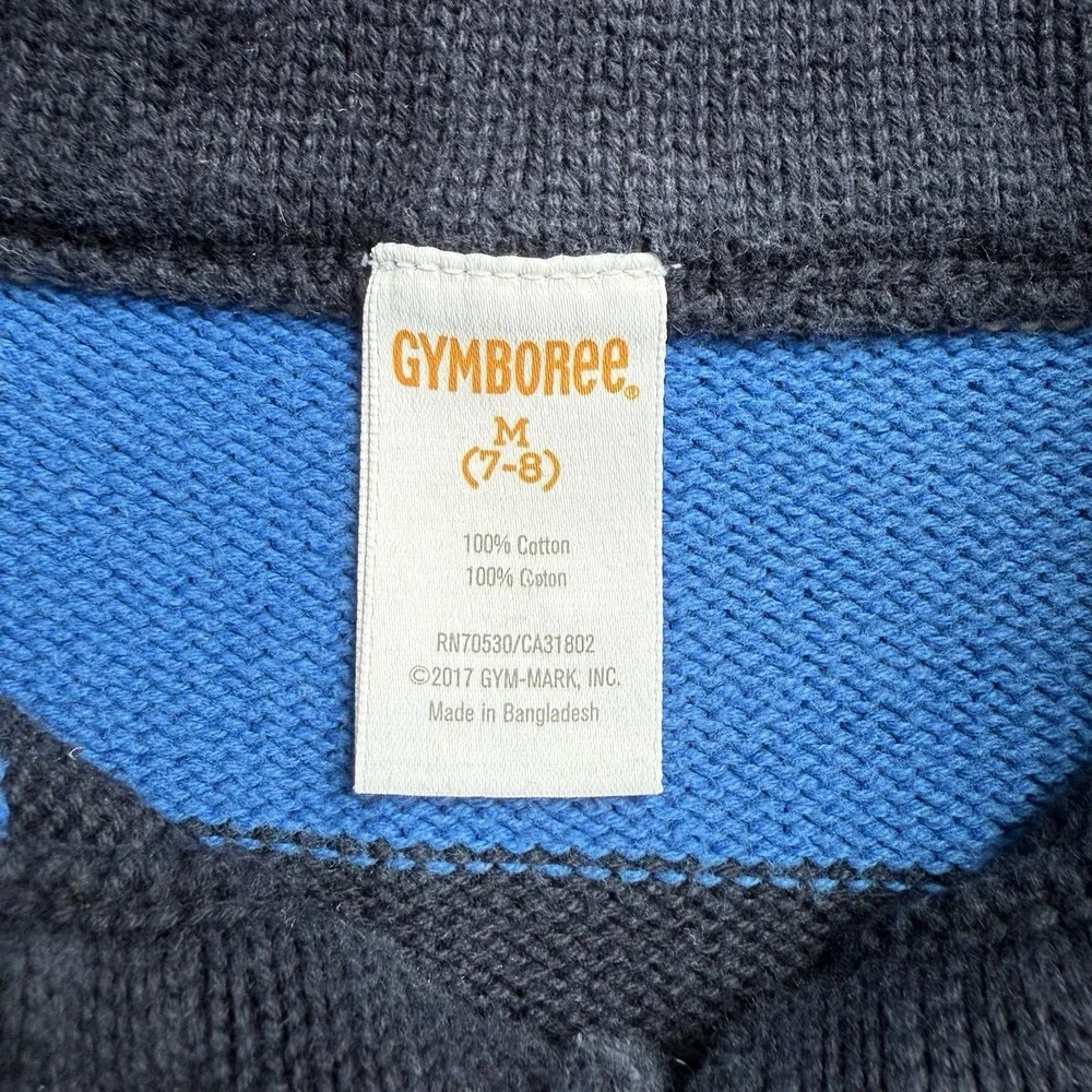 Gymboree Alpine Road Blue Stripe‎ Boys Sweater Size 7-8
